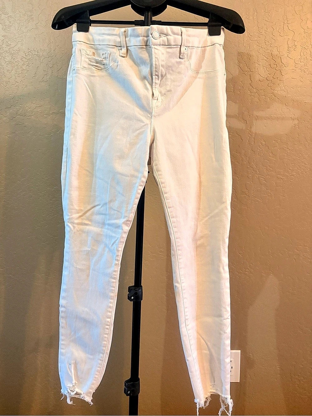 Good American Good Legs Skinny Jeans in White Size 4 (32)